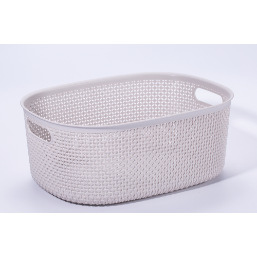 plastic storage basket with handle daily home use